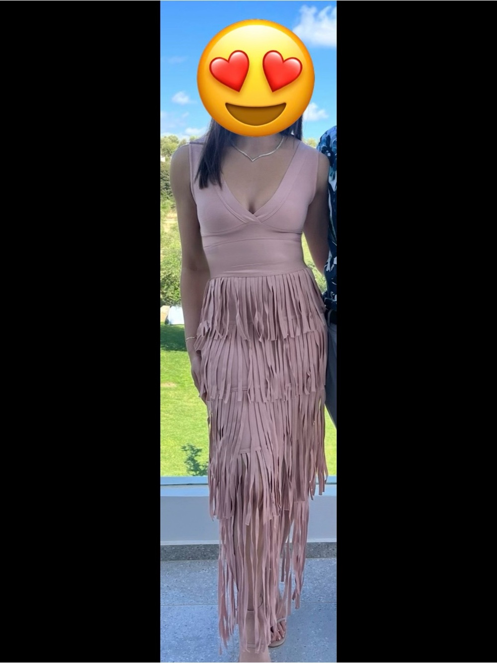 Sonja by Sonja Morgan - Blush Pink Fringe Dress